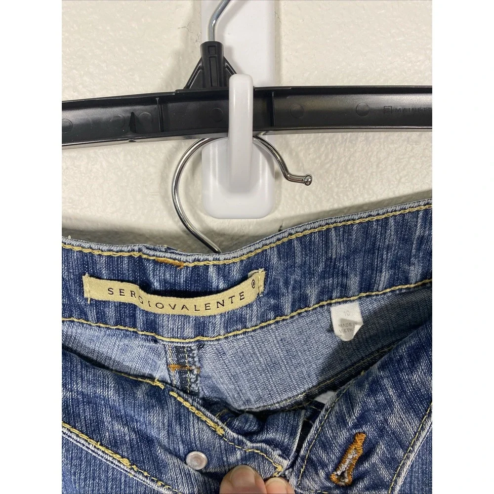 Vintage 80s 90s Sergio Valente Women's Straight Leg‎ Dark Wash Jeans Size 10 F1